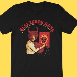 Wicked Clothing Beelzebob Ross slim fit men's medium tshirt